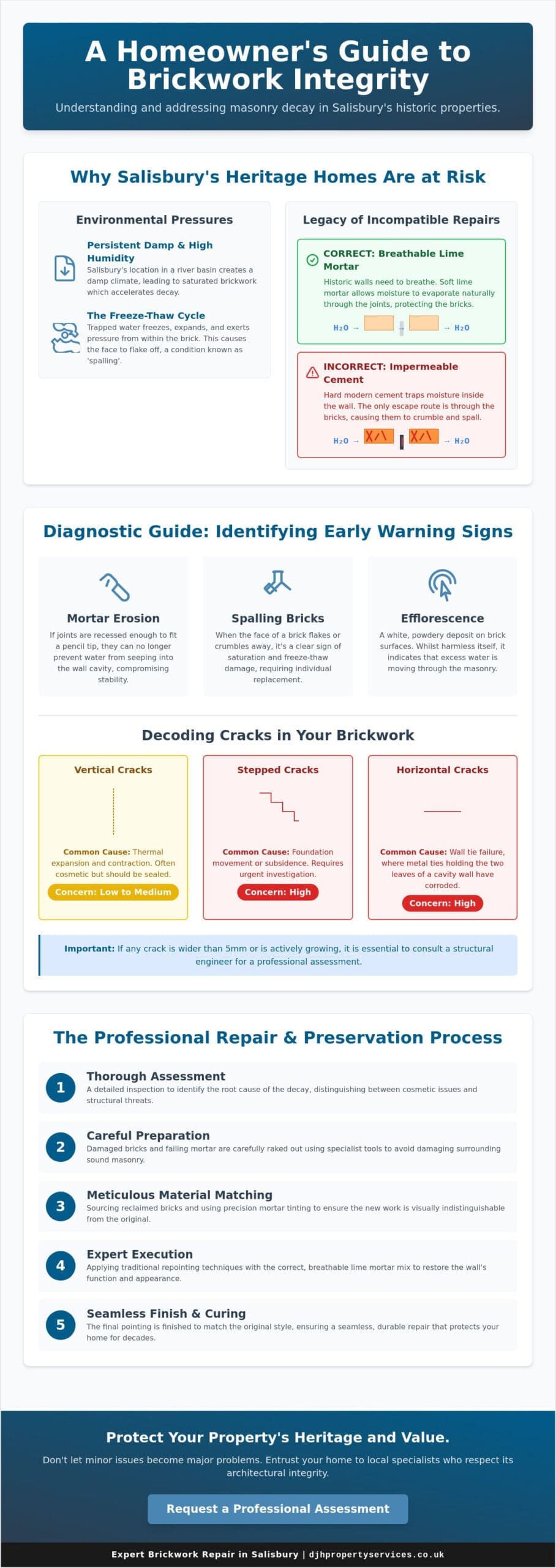 Professional Brickwork Repair in Salisbury: A Guide to Restoring Your Property